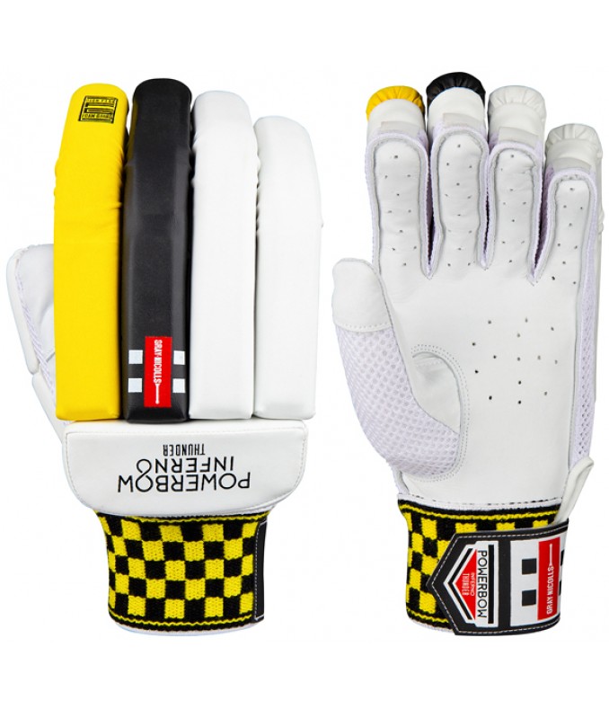 Gray Nicolls Powerbow Inferno Thunder Junior Batting Gloves 2021